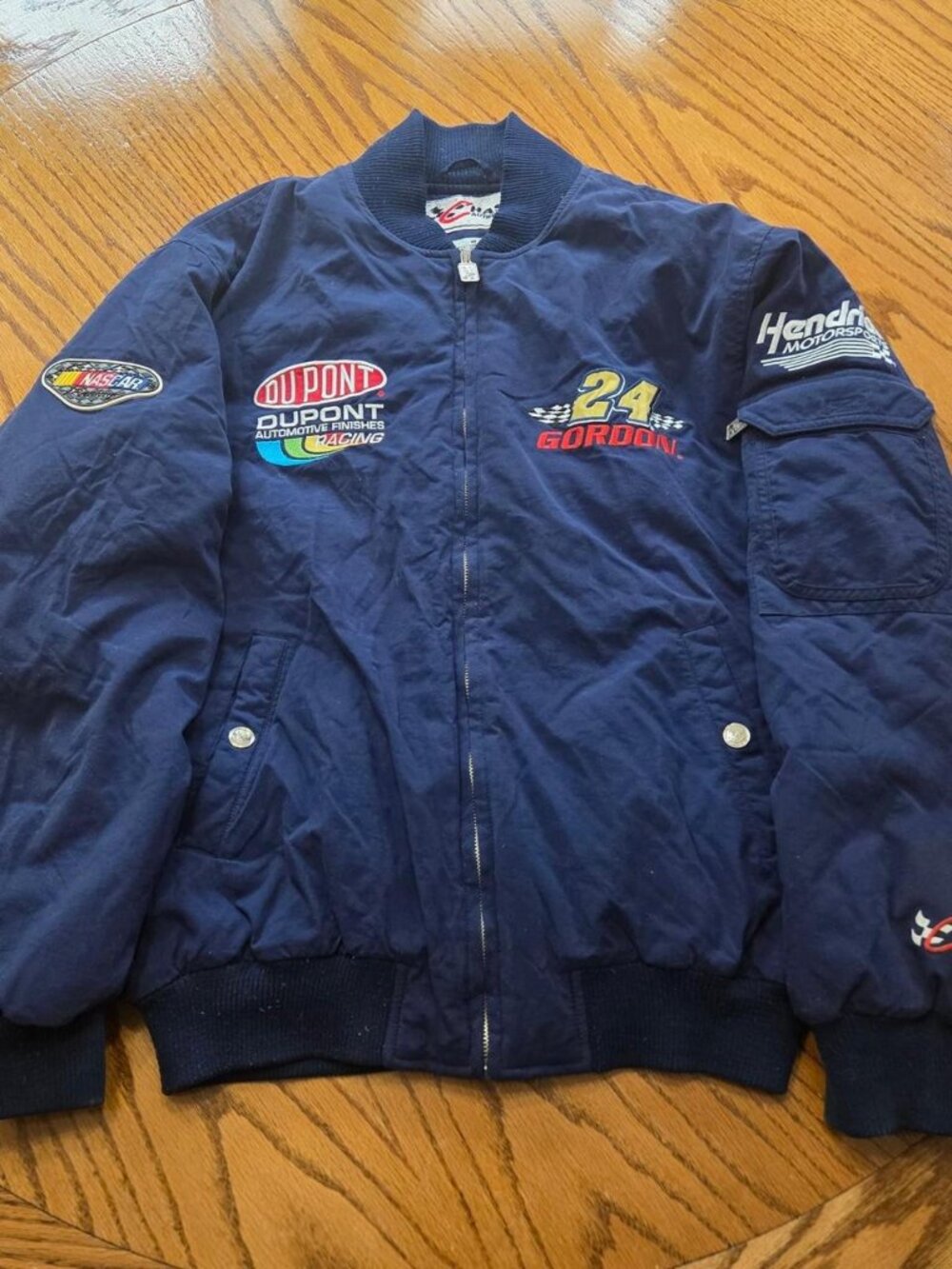 Vintage Y2K Chase Authentics Jeff Gordon NASCAR Bomber Jacket